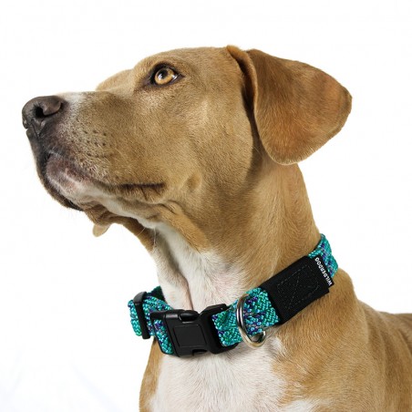 Collier règlable en corde pour chien Islander Reflective bleu Wilderdog Collier règlable en corde pour chien Islander Reflective bleu Wilderdog