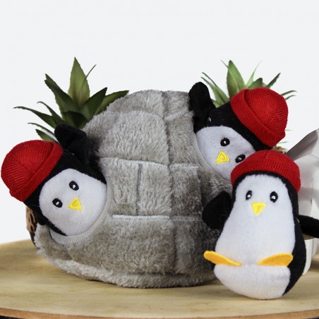 L'Igloo et ses Pingouins - peluche de flair jeu occupation jouet pour chiens Zippypaws L'Igloo et ses Pingouins - peluche de flair jeu occupation jouet pour chiens Zippypaws