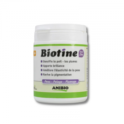 Biotine avec Zinc - complément alimentaire naturel soin du poil et de la peau pour chiens Anibio