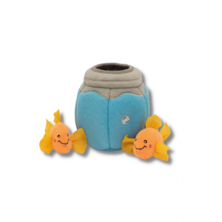 Les poissons dans leur bocal - Peluche de flair jeu occupation jouet pour chats ZippyClaws Les poissons dans leur bocal - Peluche de flair jeu occupation jouet pour chats ZippyClaws