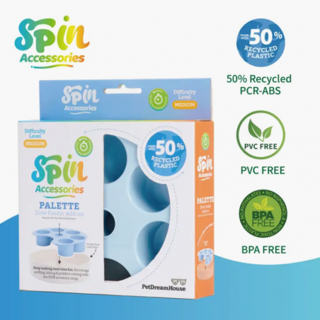 Accessoire pour gamelle croquette SPIN Palette - niveau moyen occupation jeu jouet pour chien Accessoire pour gamelle croquette SPIN Palette - niveau moyen occupation jeu jouet pour chien