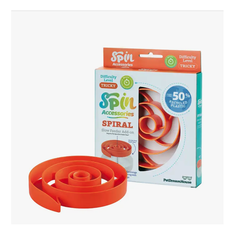 Accessoire pour gamelle croquette SPIN Spirale - niveau difficile occupation jeu jouet pour chien