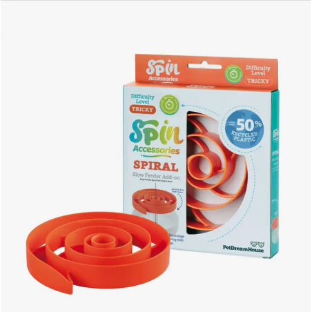 Accessoire pour gamelle croquette SPIN Spirale - niveau difficile occupation jeu jouet pour chien