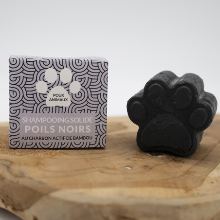 Shampoing solide pour chiens et chats spécial poils noirs - Naïomy Shampoing solide pour chiens et chats spécial poils noirs - Naïomy