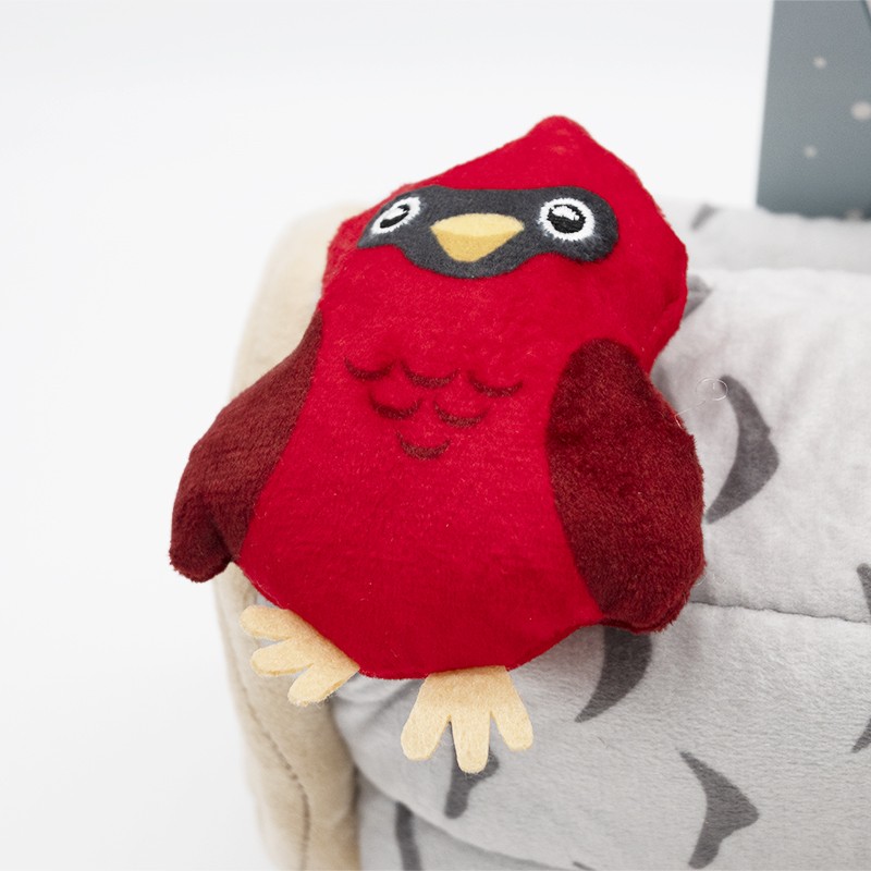 Le Tronc d'arbre et ses Oiseaux - Peluche de flair pour chiens Fringe