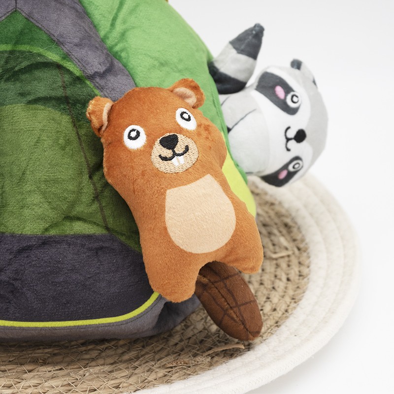 Les animaux au Camping - Peluche de flair pour chiens Fringe