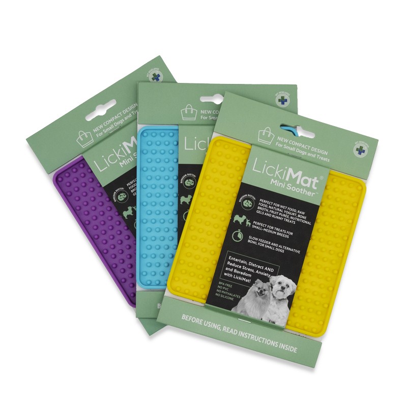 LickiMat Soother Mini - Tapis de léchage pour chiens et chats