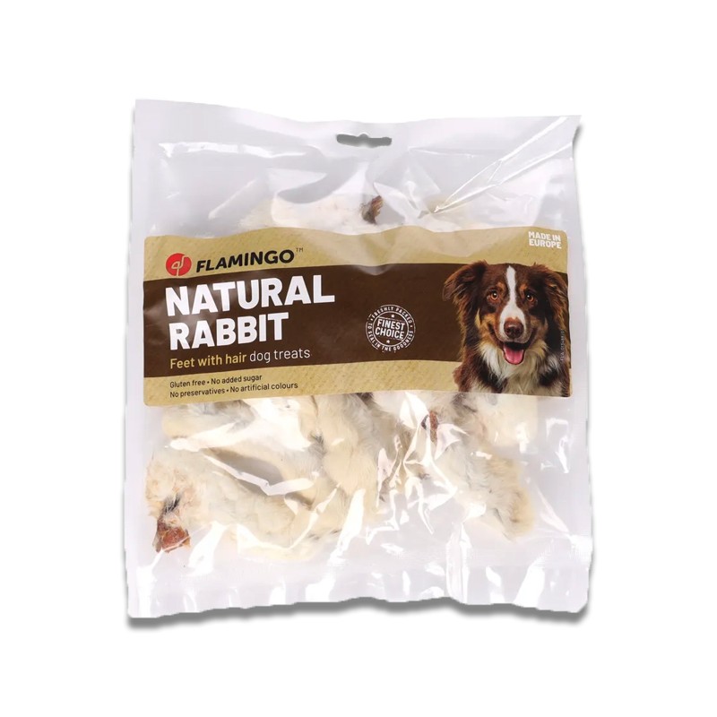 Pattes de lapin - friandise de mastication pour chiens