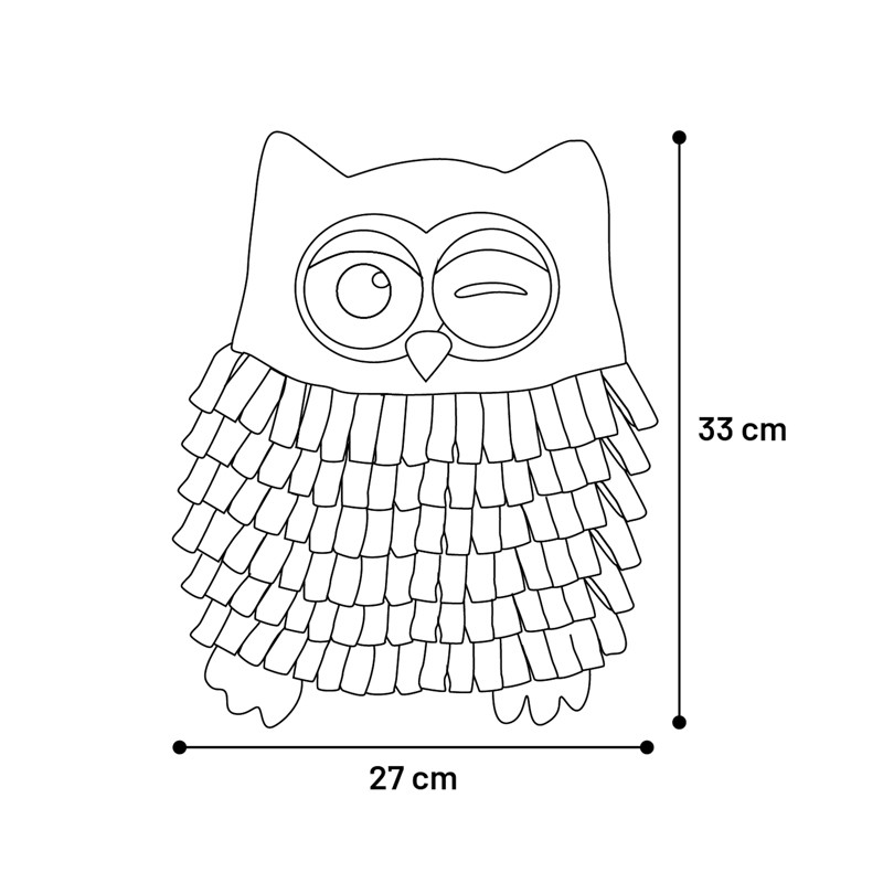 Tapis de fouille Plinkie Hibou pour chiens et chats - Flamingo