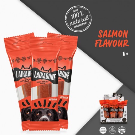 Laika Bone au Saumon - fromage à mâcher pour chien Laika Bone au Saumon - fromage à mâcher pour chien
