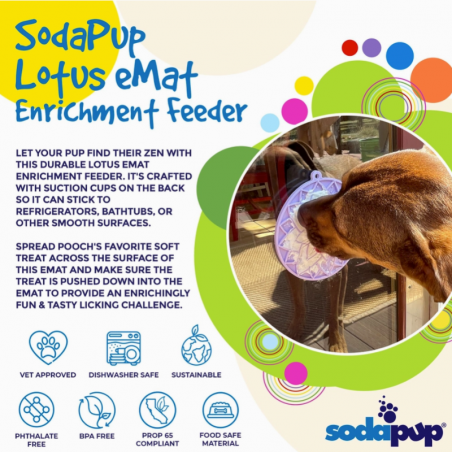 Tapis de Léchage Lotus pour chiens - Sodapup