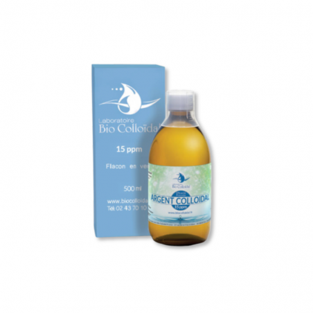 Argent colloïdal 10 ppm - Biocolloïdal 500ml Argent colloïdal 10 ppm - Biocolloïdal 500ml