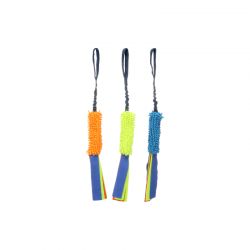 Tug chenille et lanières - jouet à tirer Flamingo