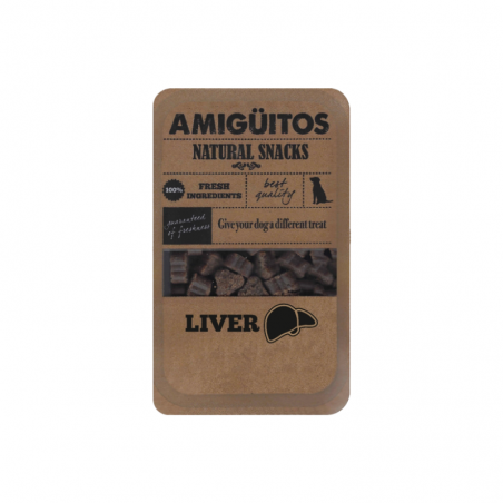Friandises semi-humides au foie pour chiens - AMIGÜITOS