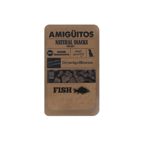 Friandises semi-humides au poisson pour chiens - AMIGÜITOS Friandises semi-humides au poisson pour chiens - AMIGÜITOS