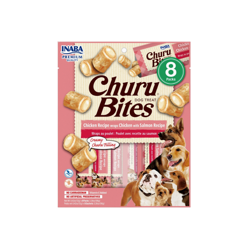 Churu Brites – Friandises fourrées pour chien au poulet et saumon