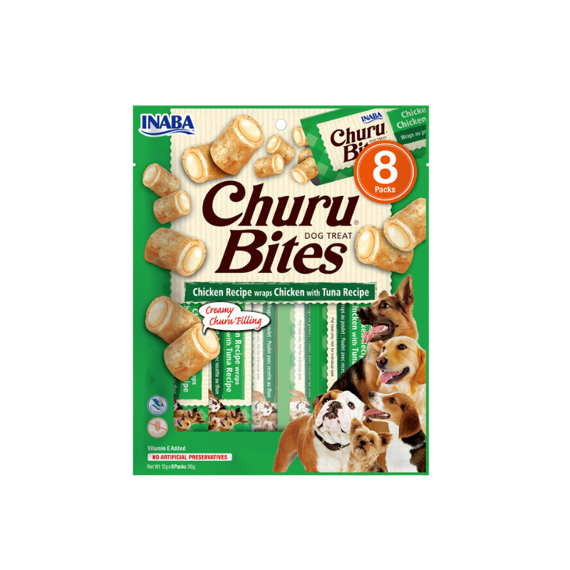 Churu Bites – Friandises fourrées pour chien au poulet et saumon