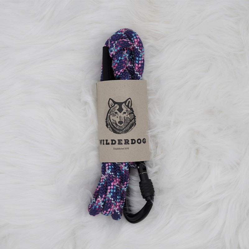 Laisse corde Razzleberry Reflective pour chien - WILDERDOG