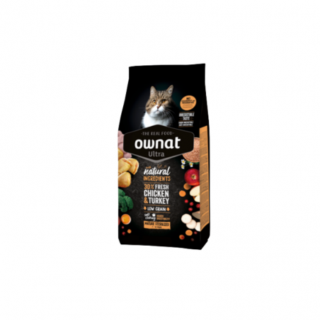 OWNAT Ultra Mature Sterilized - croquettes Low Grain pour chats stérilisés de plus de 7 ans OWNAT Ultra Mature Sterilized - croquettes Low Grain pour chats stérilisés de plus de 7 ans