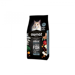 OWNAT Ultra Mature Sterilized Fish - croquettes Low Grain pour chats stérilisés de plus de 7 ans