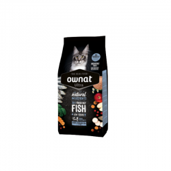 OWNAT Ultra Young Sterilized Fish - croquettes Low Grain pour chats adultes stérilisés
