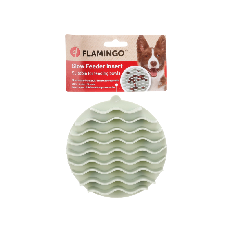 Insert anti-glouton Kaja pour chiens et chats - Flamingo