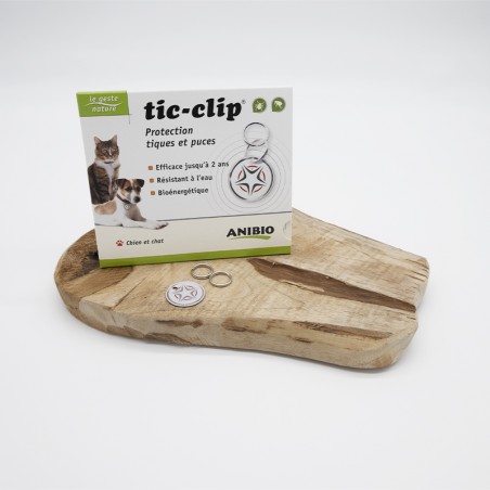 Médaille Tic-Clip anti parasitaire protection naturelle contre les tiques - ANIBIO