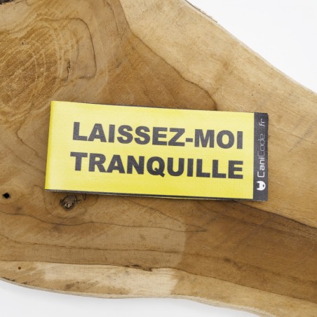 CaniCode étiquette avec message laisse harnais chien CaniCode étiquette avec message laisse harnais chien