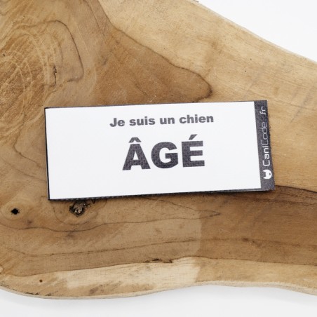 CaniCode étiquette avec message laisse harnais chien CaniCode étiquette avec message laisse harnais chien