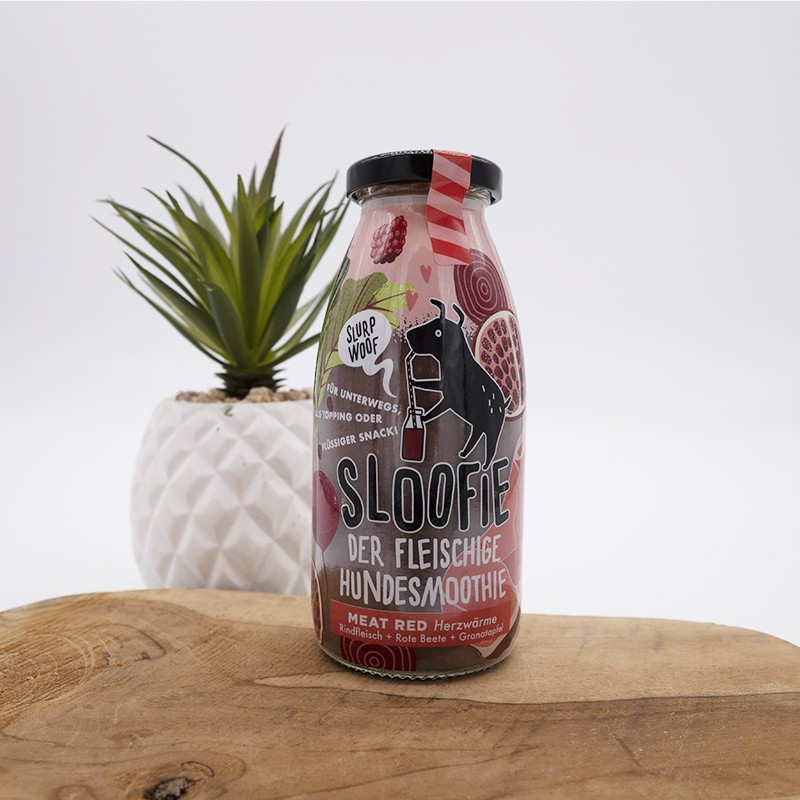 Smoothie Viande Rouge boeuf occupation lickimat  pour chiens et chats - Sloofie