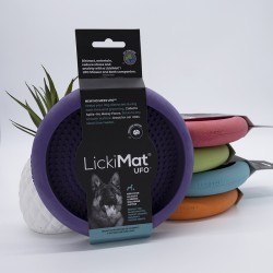 LickiMat Ufo - Tapis de léchage occupation pour chiens avec ventouses