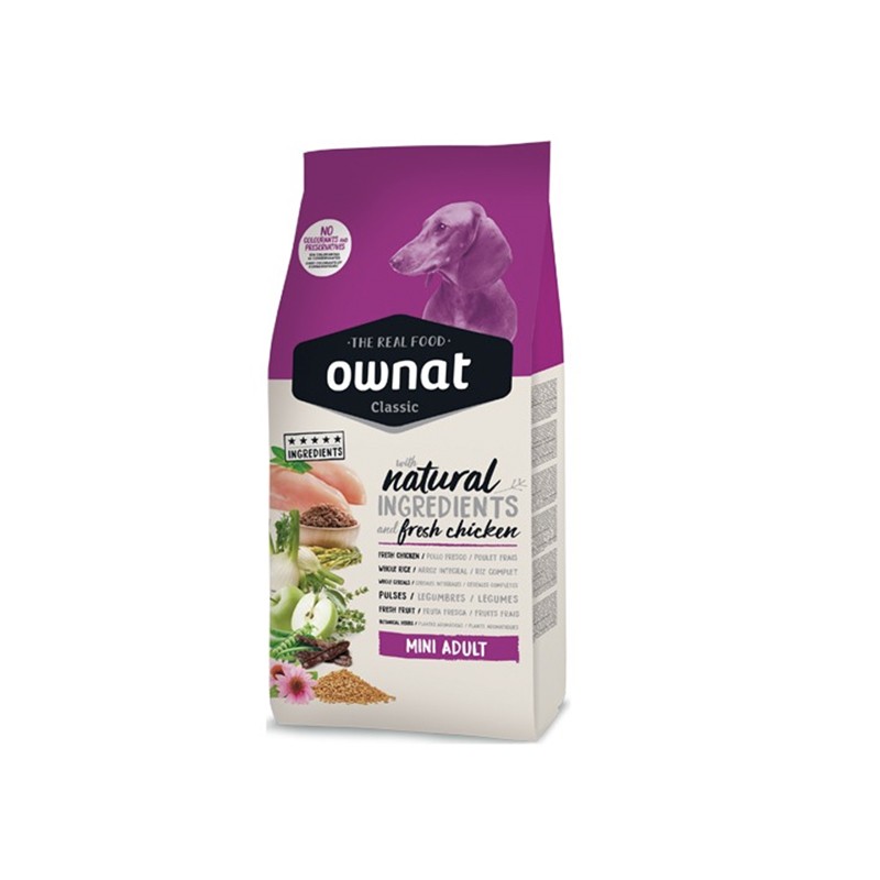 OWNAT - croquette Classic Mini Adult pour chiens adultes de petite taille