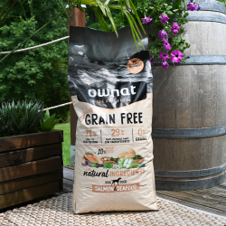 OWNAT - croquette Just Grain Free sans céréales pour chiens saumon & fruits de mer