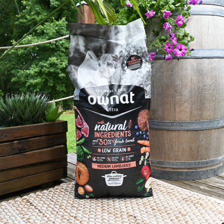 OWNAT - croquette Ultra Medium Agneau et Riz pour chiens adultes sensibles OWNAT - croquette Ultra Medium Agneau et Riz pour chiens adultes sensibles