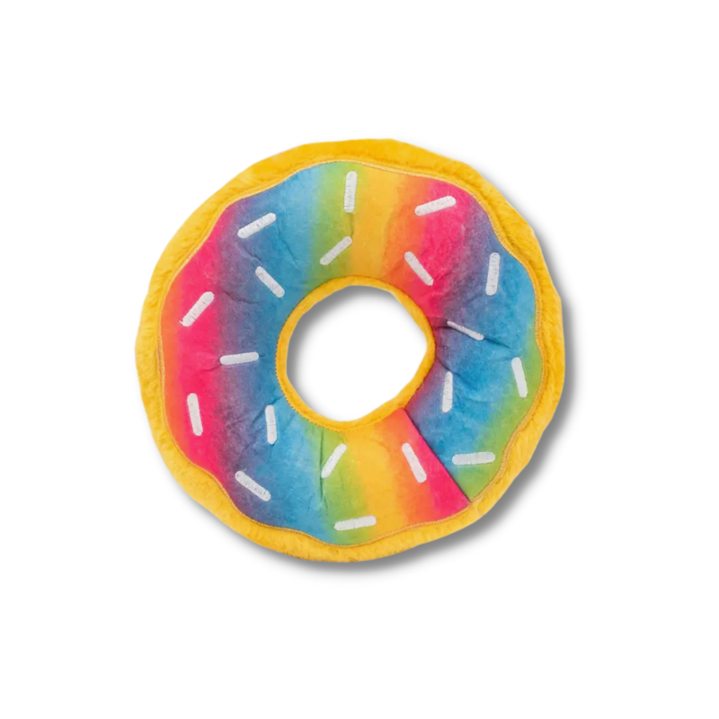 Donut Arc en Ciel Jumbo - Peluche pour chiens Zippypaws