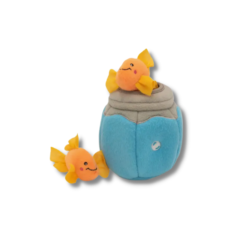 Les poissons dans leur bocal - Peluche de flair pour chats ZippyClaws