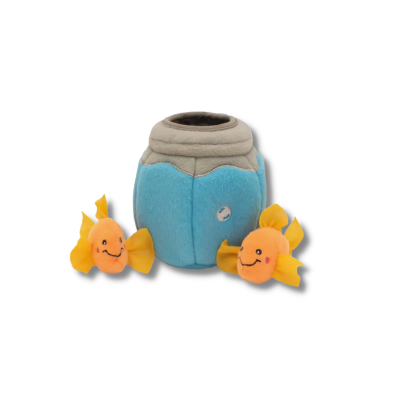 Les poissons dans leur bocal - Peluche de flair pour chats ZippyClaws