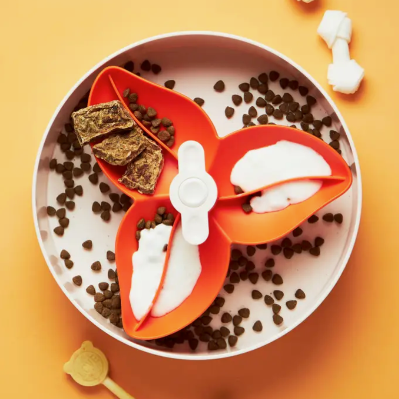 Gamelle interactive pour chiens SPIN Bougainvillea - niveau facile