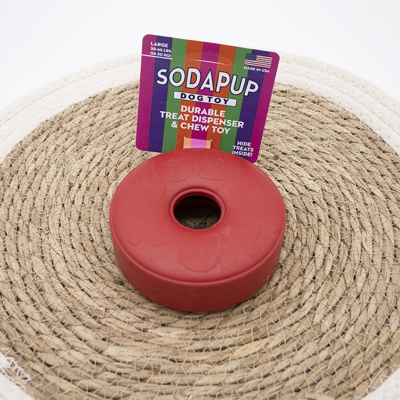 Anneau rouge - Jouet à garnir pour chiens - Sodapup