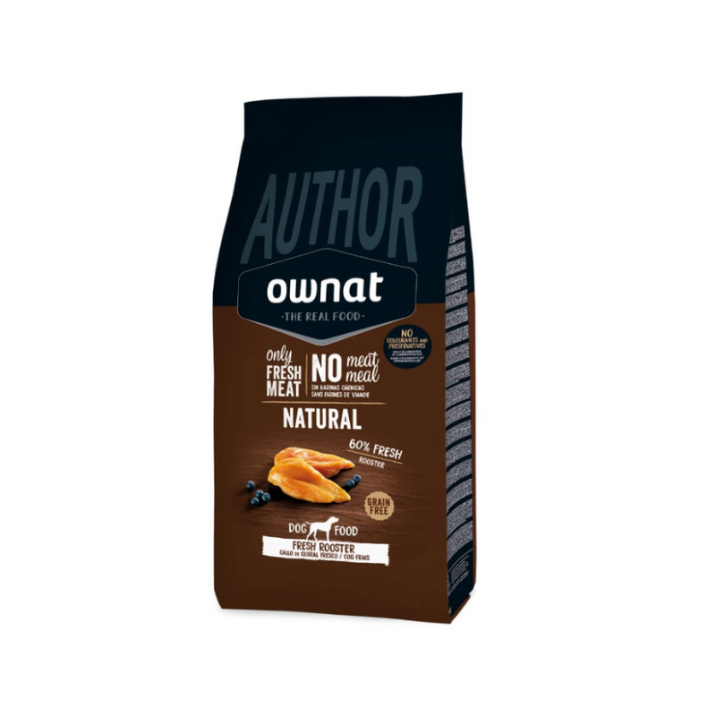 OWNAT - Author Fresh sans céréales Coq fermier pour chien adulte 3kg
