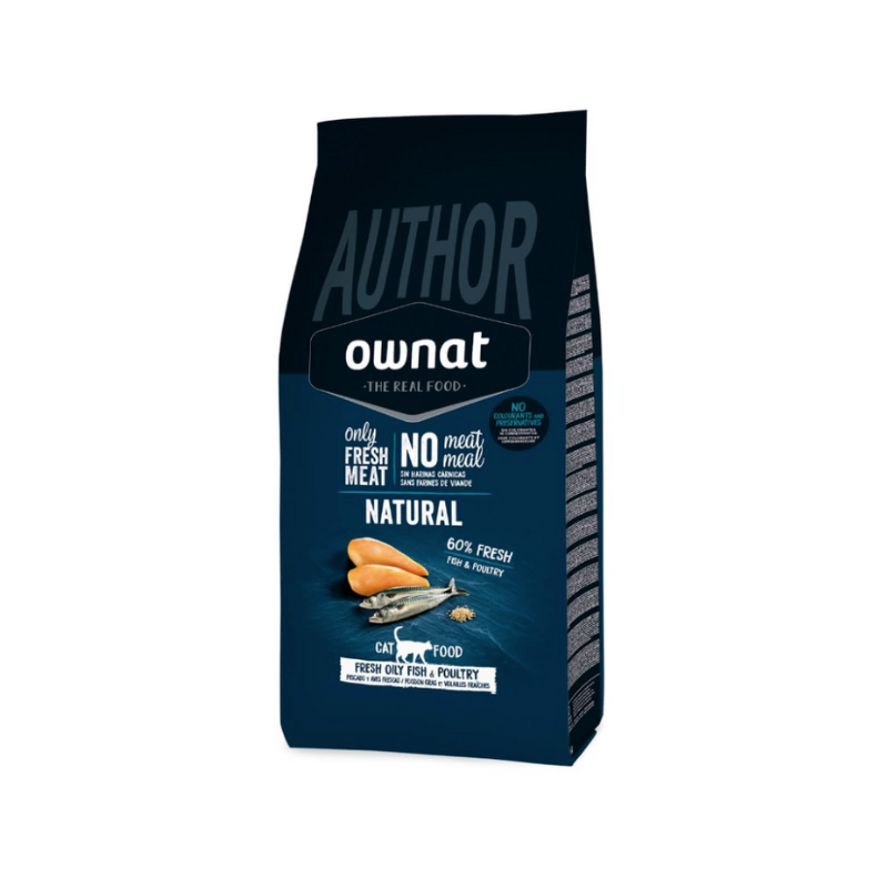 OWNAT - Author Fresh Low Grain au poisson, poule et canard pour chat 3kg