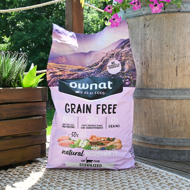 OWNAT - Prime Grain Free Sterilized sans céréales au poulet pour chats stérilisés