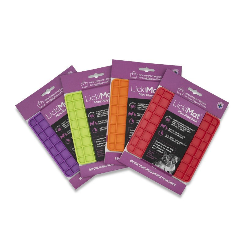 LickiMat Playdate Mini - Tapis de léchage pour chiens et chats