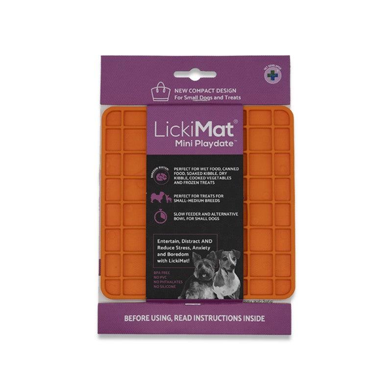 LickiMat Playdate Mini - Tapis de léchage pour chiens et chats