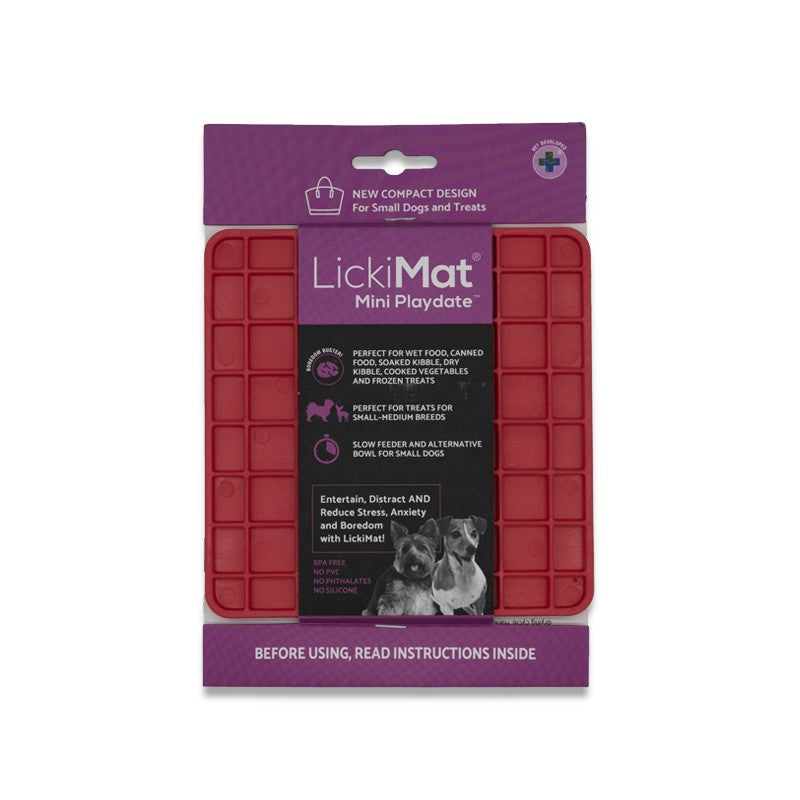 LickiMat Playdate Mini - Tapis de léchage pour chiens et chats