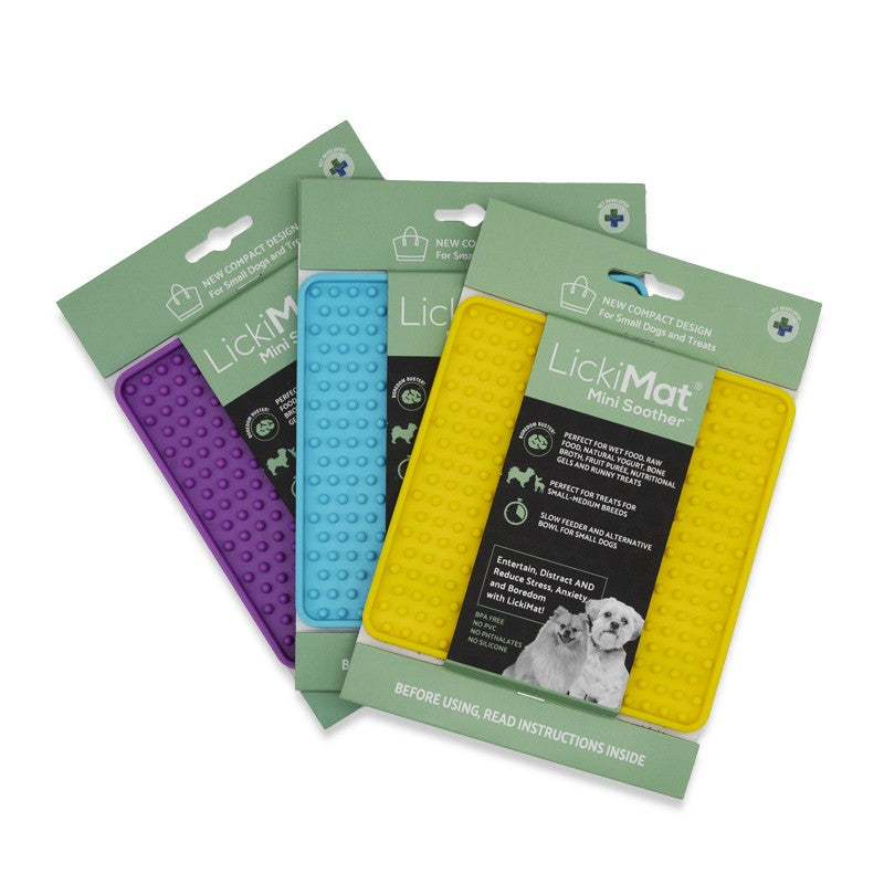 LickiMat Soother Mini - Tapis de léchage pour chiens et chats