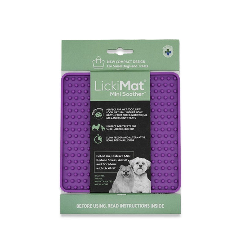LickiMat Soother Mini - Tapis de léchage pour chiens et chats