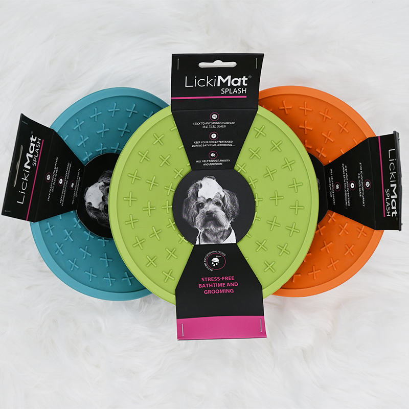 LickiMat Splash - Tapis de léchage pour chiens avec ventouse