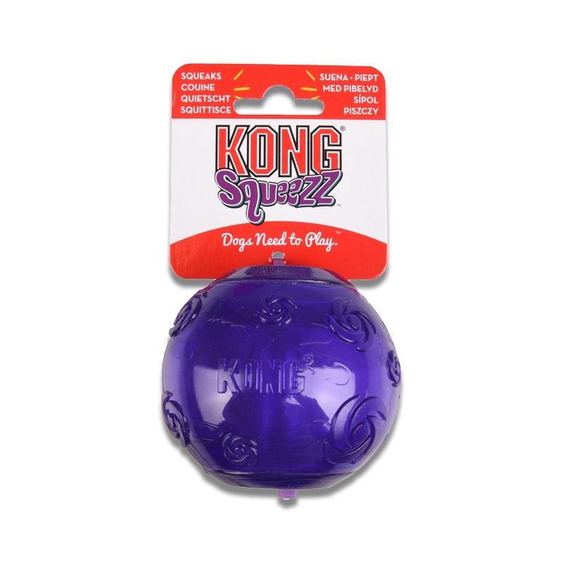 Squeezz Ball - jouet pour chiens Kong