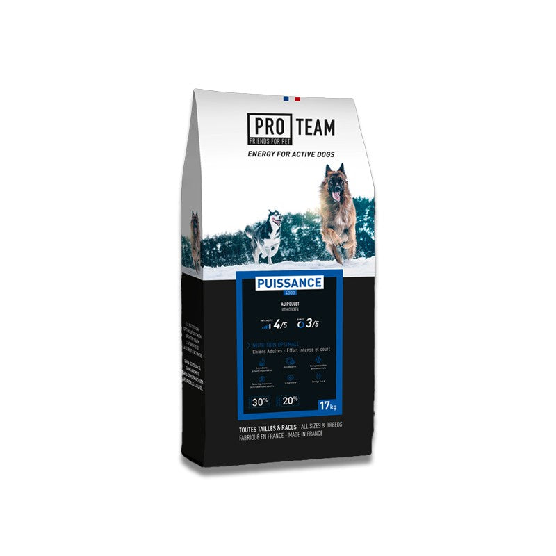 Pro Team Puissance 4000 - croquettes pour chiens actifs et sportifs 12kg